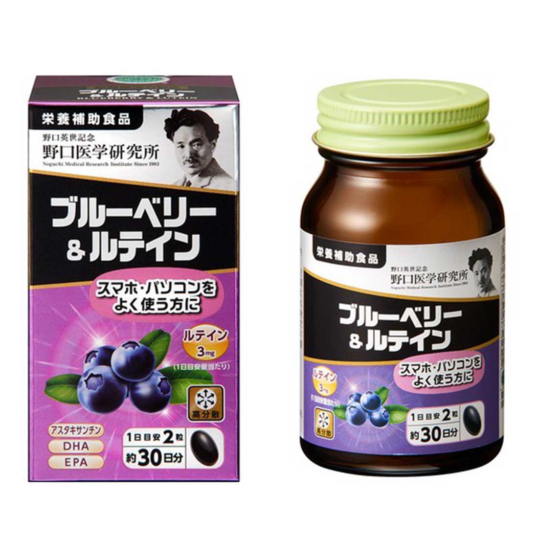노구치 의학연구소 노구치연구소 블루베리&amp;루테인 60정, 1개