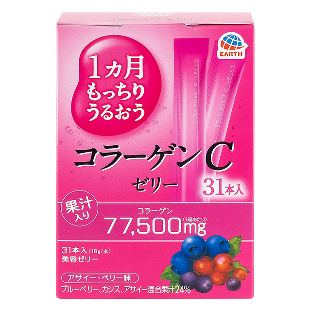 아스제약 한 달 동안 쫀득하게 보습되는 콜라겐 C 젤리 10g×31개입/7개입 선택형