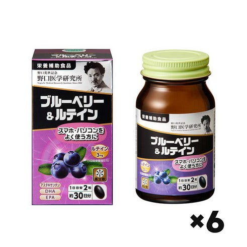 노구치 의학연구소 노구치연구소 블루베리&amp;루테인 60정, 6개세트